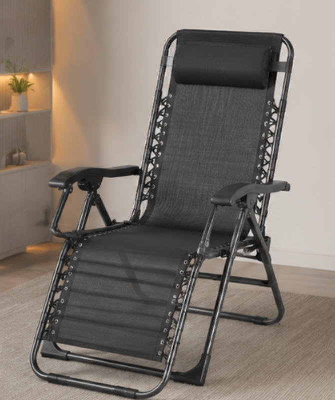 Modern Metal-Framed Recliner